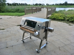 Rotating BBQ Skewer All Stainless Steel Lamb Rotisseries BBQ Grill Spit Roaster