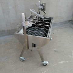 Stainless lamb chicken roaster rotisserie spit grill machine