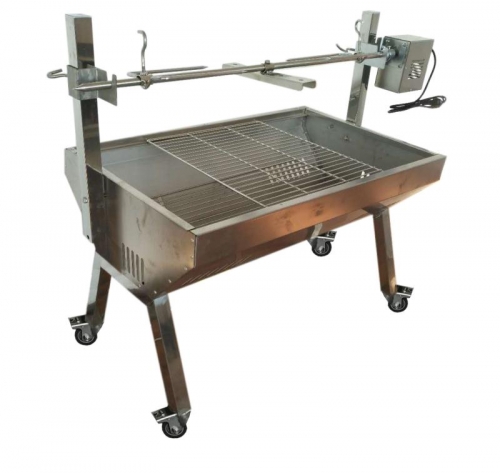 Stainless lamb chicken roaster rotisserie spit grill machine