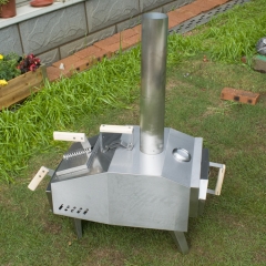 Edelstahl Outdoor Holzbefeuerter Pizzaofen Outdoor Kamin Pizzaofen für Gewerbe