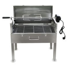 Stainless Steel Cypriot Rotisserie Souvlaki Grill Automatic Rotate BBQ Grills