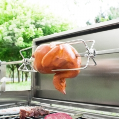 Stainless Steel Cypriot Rotisserie Souvlaki Grill Automatic Rotate BBQ Grills