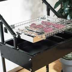 Rotating BBQ Turning Easy Net Flip Grill Basket