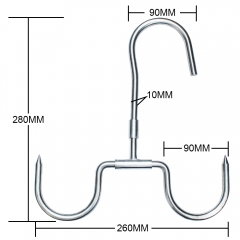 Stainless Steel S Hook Smoking Hooks Meat Processing for Hanging Drying BBQ Grilling Sausage Chicken Beef Hook Tool