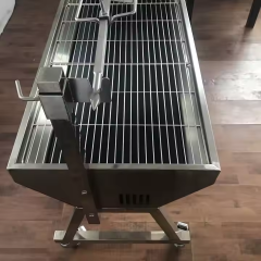 Extra Large Charcoal BBQ Commercialall Steel Rotisserie Electric Lamb Grill Machine