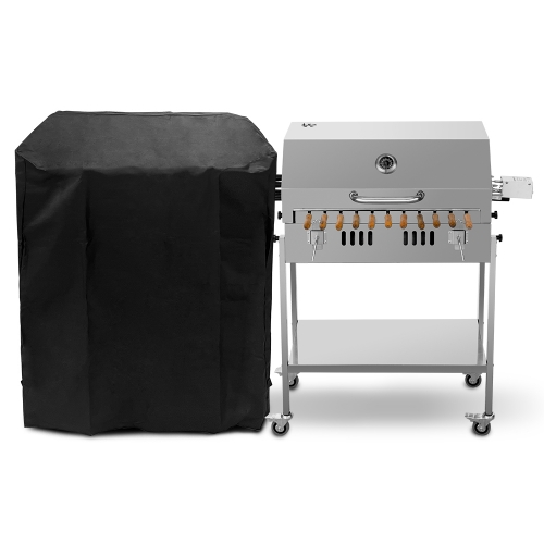 Modern Greek Cypriot Foukou Rotisserie Charcoal Deluxe BBQ electric grill brazilian skewers spit