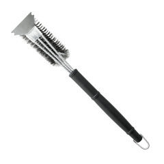 High quality BBQ Oven cleaning stainless Steel Grill brush