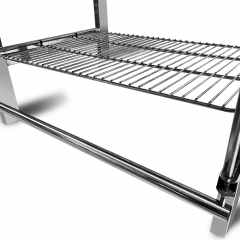 Indoor Korean Basket Topper Manuelle Fuß Flip Camping 180 Grad rotierender Barbecue BBQ Grill