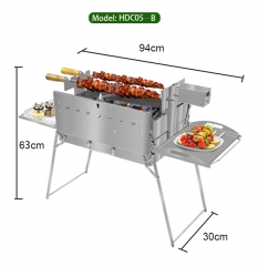Cyprus BBQ: Tragbarer, leichter Camping-Grill für draußen, drehbar