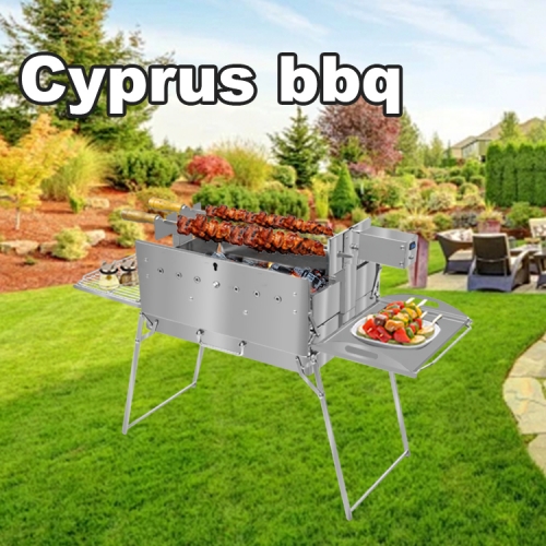 Cyprus BBQ: Tragbarer, leichter Camping-Grill für draußen, drehbar