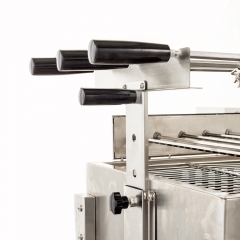 Zypriotische Foukou Automatischer Elektromotor Drehen BBQ Holzkohle Hähnchen Grill Maschine