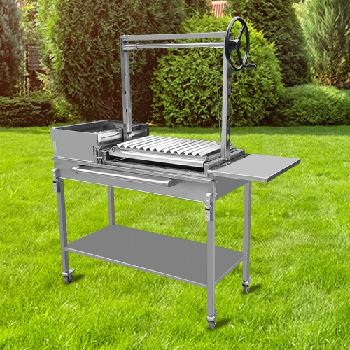 Edelstahl multifunktionale Holzkohle argentinischer Grill
