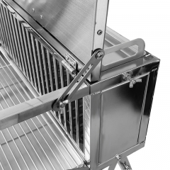 Edelstahl-Drehspieß, Doppel-Vertikal-Grill mit Doppelspieß