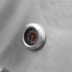 Doppelter Standort-BBQ-Spießröster Zwei-Spieß-Grill Gas- und Holzkohle-Schweinefleisch-Zwei-Spießröster